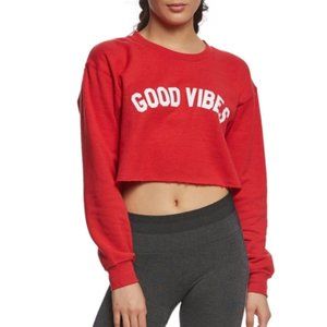 Sub_urban Riot ‘Good Vibes” Cropped Sweatshirt